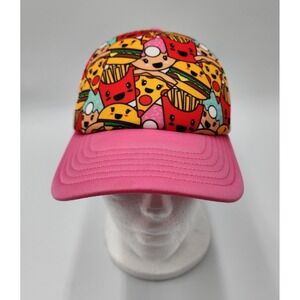 MAD ENGINE HAT YOUTH ONE SIZE FITS MOST PIZZA FRIES FAST FOOD ANIME SNAPBACK HAT